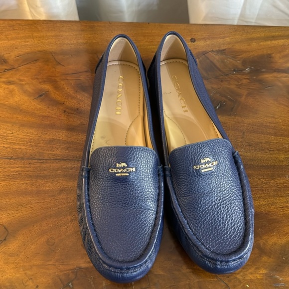 NEW!! Marley Leather Logo Slip-On Driver Loafers - Picture 1 of 5